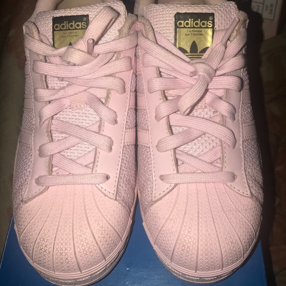Baby Pink Adidas Superstar